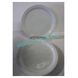 LOT, 46PCS, 9"D JR WHITE PLATES
