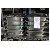 10X, HALF SIZE SHALLOW INSERTS W/ LIDS