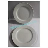 LOT, 45PCS, 12" WORLD, WHITE DINING PLATES