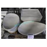 LOT,26PCS STEELITE 15" & 13"x10.5" PLATES/PLATTERS