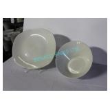 LOT, 70 PCS "STEELITE" 12" PLATES + 8"D BOWLS