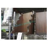 LOT, 4X 10"W x 15"H 4 BOTTLE HD WOOD WINE DISPLAYS