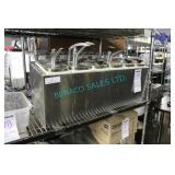 1X,29"x9"x11"H S/S 6 SECT TOPPING DISP (3 PUMPS)