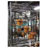 1X, IRON 3-POT HANGING FLORAL DISPLAY