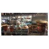 LOT, 12 PCS, ASST. POTS + HOLDERS