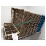 LOT, 10 ASST DISHWASHER RACKS W/ CUTLERY RACK