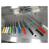 LOT, BIN OF APRX 11 ASST CHEF KNIVES