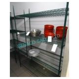 1X, 60" x 24", 4-SHELF COATED METRO RACK