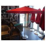 1X, TUCCI MARKET UMBRELLA  112INCH W/ PORTA BASE
