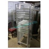1X,ALUM PORTA TRAY RACK W/ PLEXI COVER (NOTES)
