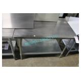 1X, 48" x 30" S/S TABLE W/ UNDERSHELF