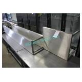 1X, S/S 96" x 12",  2-TIER OVERHEAD SHELF