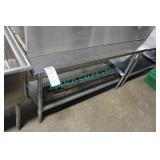 1X, 60" x 24" S/S TABLE W/ UNDERSHELF