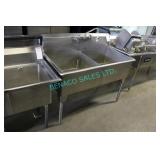 1X, 51" x 28" S/S , 2 WELL SINK W/ TAP