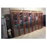 1 LOT, 4X 160 BOTTLE WINE CAB, 1X COMP ea, CAN BE