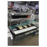 1X, SERVEWELL 4 WELL STEAM TABLE W/ OVER SHELF