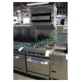 1X, IMPERIAL 4 BURNER GAS STOVE W/ OVEN +