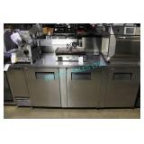 1X, TRUE 90" S/S 3 DR BEER COOLER TBB-4-S