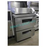 1X, HOSHIZAKI 27" U/C 2 DRAWER S/C COLD TABLE