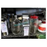 LOT, 6 PCS ASST. GLASS JARS