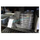 LOT, 17 PCS PLASTIC INSERTS (15 PERFORATED)