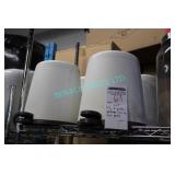 LOT, 4X ONE GALLON GARBAGE CANS W/ FOOT PEDAL