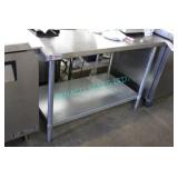 1X, 48" X 30" S/S TABLE W/ GALV SHELF