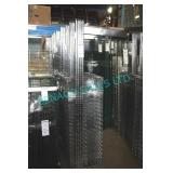 1X,48"x18", 4 SHELF CHROME RACK W/ POLES & CLIPS