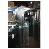 1X,48"x18", 4 SHELF CHROME RACK W/ POLES & CLIPS