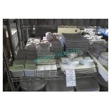 LOT, 1/2 SHELF ASST. PLATES, SAUCE DISHES,