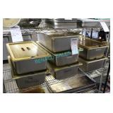 7X, FULL SIZE S/S INSERTS W/ 8 PLASTIC LIDS