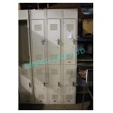 1X, 6-HALF DOOR LOCKER BANK