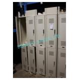 1X, 8-HALF DOOR LOCKER BANK