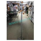 1X, METAL & WOOD FREESTANDING COAT RACK