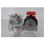 LOT, TAYLOR 3KG SCALE + CHEESE CONTAINER