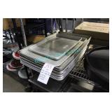 LOT, 14X ASST. SIZE ALUM. BAKE TRAYS