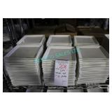 LOT, 100 PCS ASST. 7" SQUARE PLATES