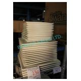 LOT, 27 PCS, ASST. SQUARE PLATES (7", 9" + 10")