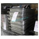 7X, FULL SIZE SHALLOW S/S INSERTS W/ LIDS