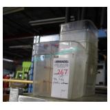 LOT, 5X 7.5L PLASTIC MEASURE CONTAINERS