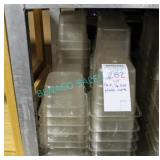 LOT, 36X, 1/6 SIZE PLASTIC INSERTS