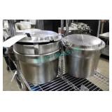 LOT, 3 SOUP INSERTS W/ 2 LIDS