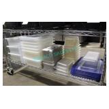 LOT,24X ASST. S/S+PLASTIC INSERTS+10 PLASTIC TRAYS