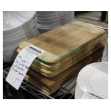 LOT, 7X WOOD 13"x7.5" CUT BOARDS + 5X CEDAR PLANKS