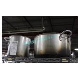LOT, 2X ASST. STOCK POTS W/ LIDS