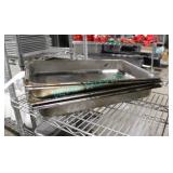 LOT, 5X FULL SIZE SHALLOW S/S INSERTS