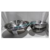 LOT, 23X, ASST. S/S MIXING BOWLS (10" - 19")