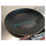 LOT, APRX 60PCS BLACK 10" PLATES