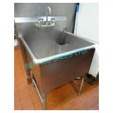 1X, 28" x 28" S/S 1 WELL SINK