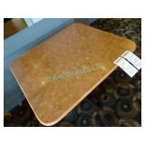 8X, 34" x 30" TABLES W/ CAST IRON BASES